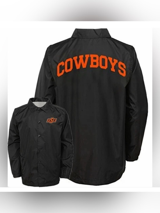 Gen 2 Other - NWT [Gen2] Oklahoma State Cowboys NCAA Black Bravo “Coaches” Jacket Youth S (8)
